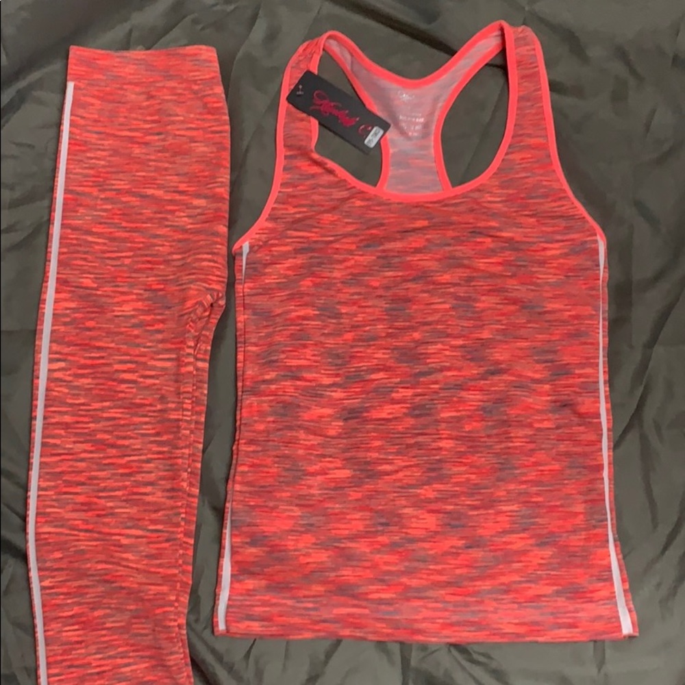 Coral Yoga Set